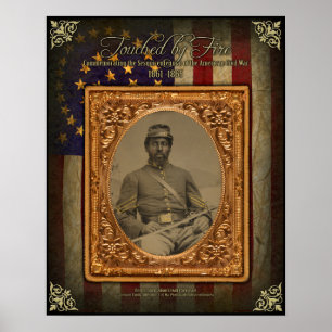 Poster van de Amerikaanse Cavalerie-brigadier uit 