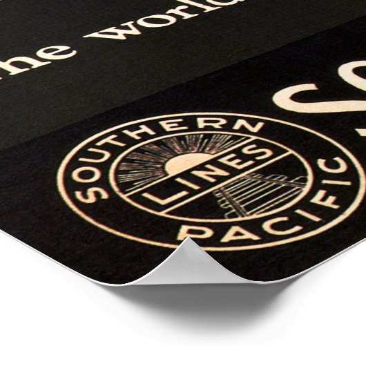 Poster van de Amerikaanse oorlogsspoorlijn in het  (Hoek)