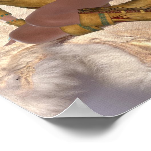 Poster van de Amerikaanse prinses Eagle Mandala (Hoek)