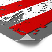 Poster van de Amerikaanse vlag (Hoek)