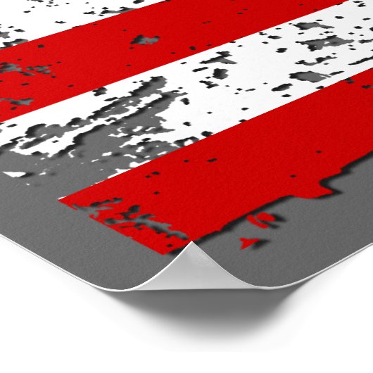 Poster van de Amerikaanse vlag (Hoek)