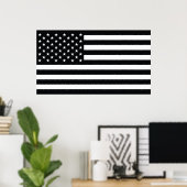 poster van de amerikaanse vlag (Thuiskantoor)