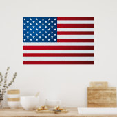 poster van de amerikaanse vlag (Keuken)