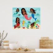 Poster van de Amerikaanse Zeemeermin (Keuken)