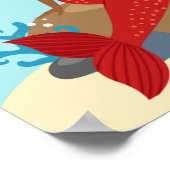 Poster van de Amerikaanse Zeemeermin (Hoek)