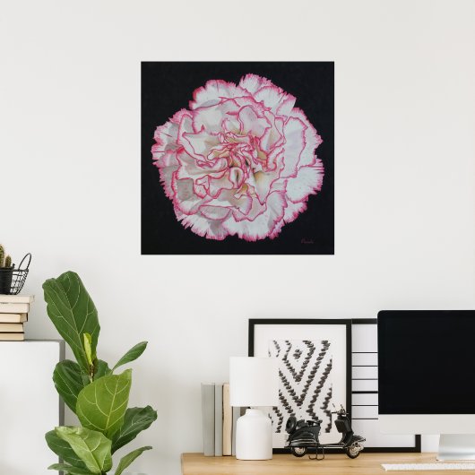 Poster van de anjerventilator (Thuiskantoor)