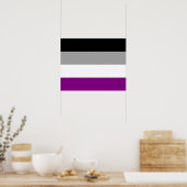 Poster van de asexualiteitvlag (Keuken)