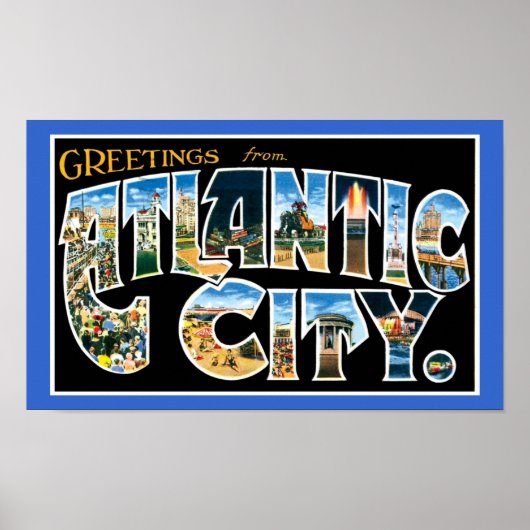  poster van de atlantische oceaan (Voorkant)