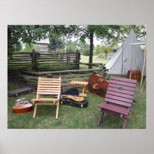 Poster van de band van de muzikant