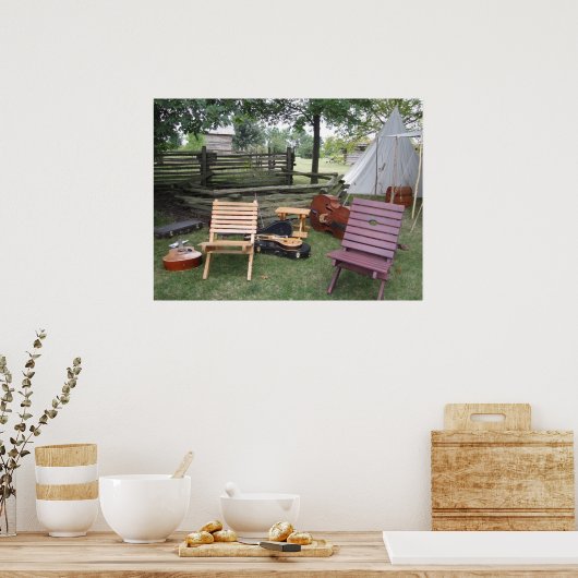 Poster van de band van de muzikant (Keuken)