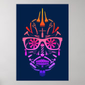 poster van de barbershop suikerschedel (Voorkant)