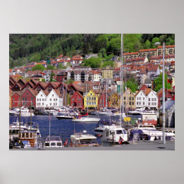 Poster van de bergachtige Marina