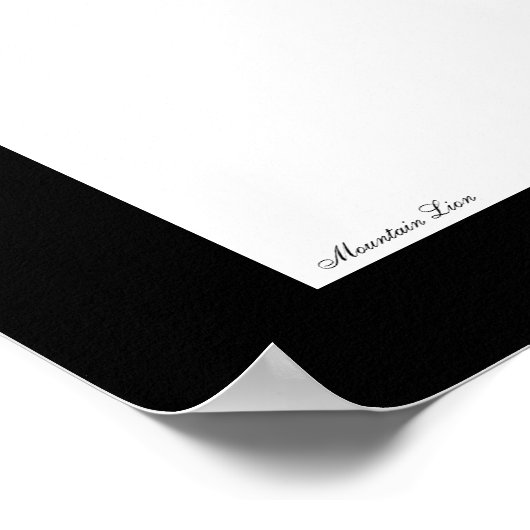 Poster van de berglion (Hoek)