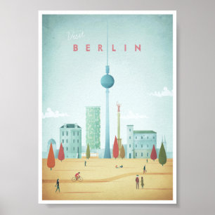 Poster van de Berlijnse Vintage-reis