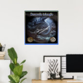 Poster van de Bermuda-driehoek (Thuiskantoor)