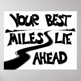 Poster van de beste marathontoeschouwer van Miles