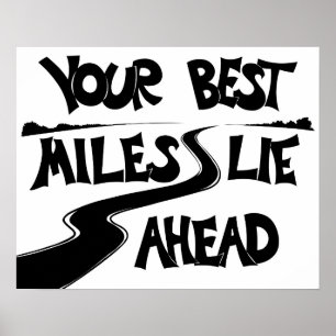 Poster van de beste marathontoeschouwer van Miles