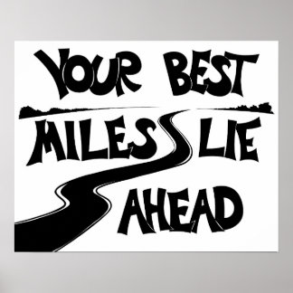 Poster van de beste marathontoeschouwer van Miles