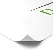 Poster van de Bindtekenboom - Natural Green-MED (Hoek)