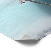 Poster van de blauwe lagune (Hoek)