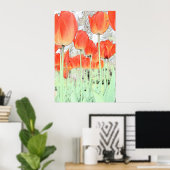 poster van de bloem. plant van de bloem (Thuiskantoor)