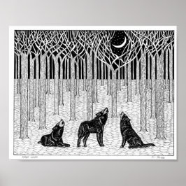 Poster van de boswolven