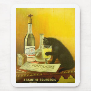 Poster van de Bourgeois en van de Kat van de alsem Muismat