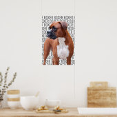 Poster van de Boxer (Keuken)