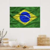 Poster van de Braziliaanse vlag (Keuken)