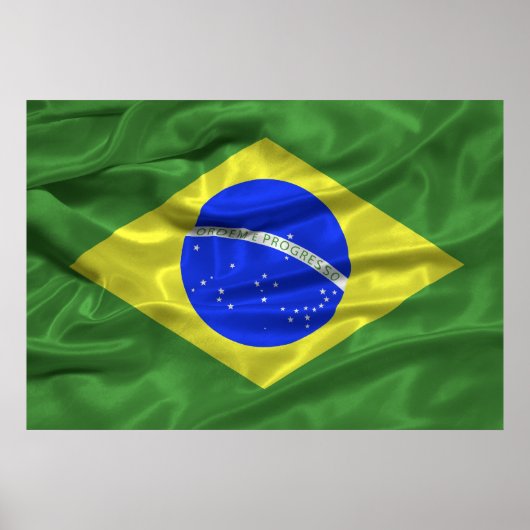 Poster van de Braziliaanse vlag (Voorkant)