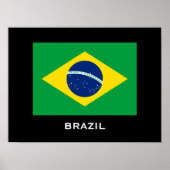 Poster van de Braziliaanse vlag (Voorkant)
