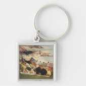 Poster van de Britse kustspoorwegen Sleutelhanger (Voorkant)