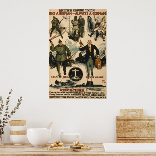 Poster van de Britse Rijk Union (Keuken)