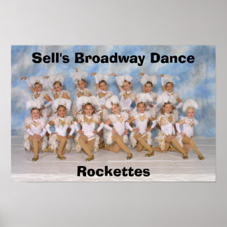 Poster van de Broadway Dance Rockettes van Verkoop