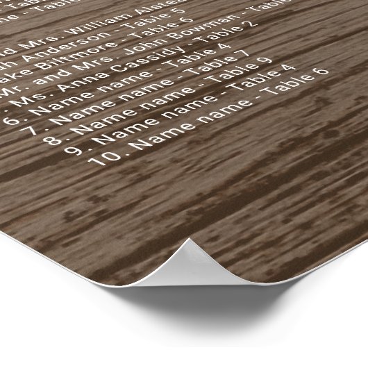 Poster van de bruine-houtkorrel (Hoek)