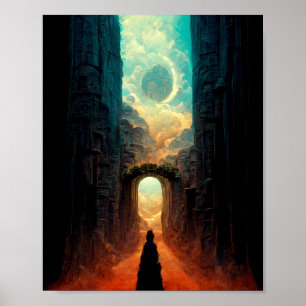 Poster van de buitenwereld van Gate Fantasy Art
