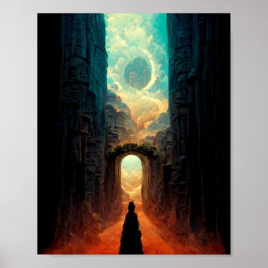 Poster van de buitenwereld van Gate Fantasy Art (Voorkant)