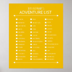 Poster van de cadeauemmer van een buitenechtpaar