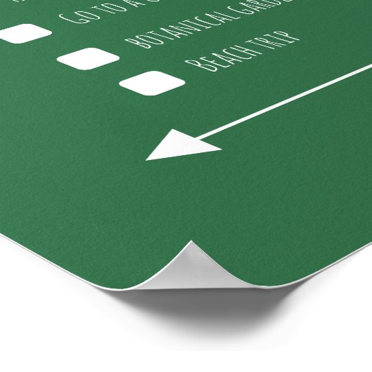 Poster van de cadeaulijst van beste paar (Hoek)