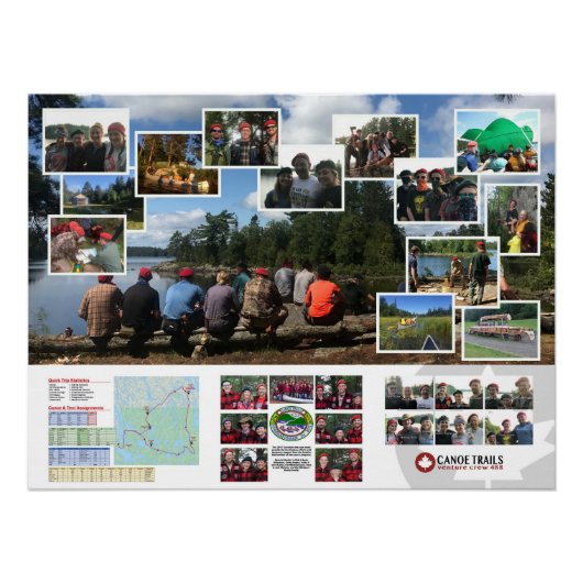 Poster van de Canoe Trails 2017 Canadian Trip (Voorkant)