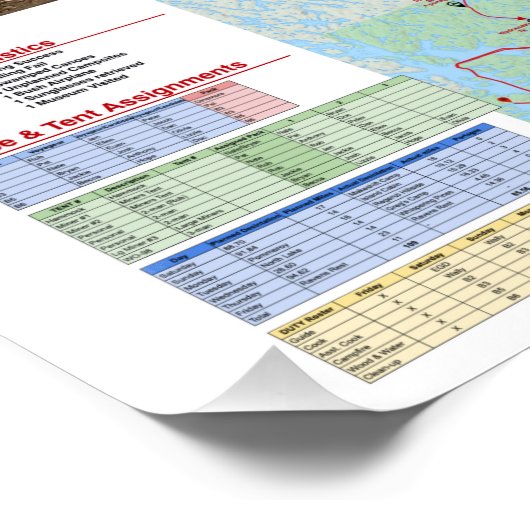 Poster van de Canoe Trails 2017 Canadian Trip (Hoek)