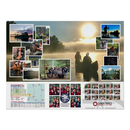 Poster van de Canoe Trails 2018 Canadian Trip (Voorkant)