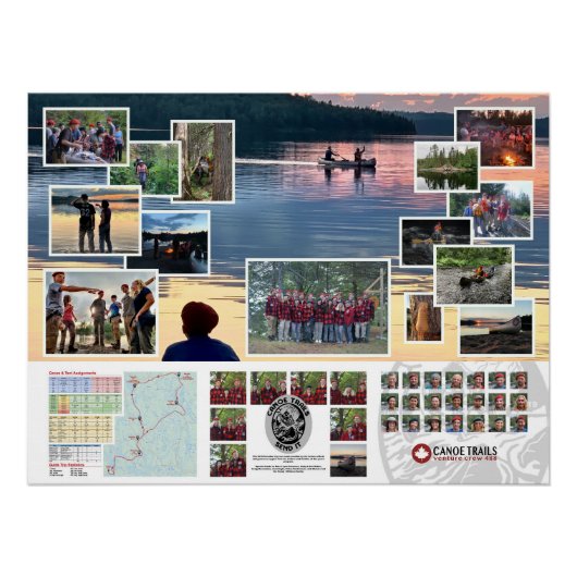 Poster van de Canoe Trails 2019 Canadian Trip (Voorkant)