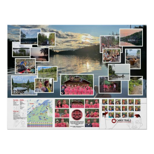 Poster van de Canoe Trails 2021 Canadian Trip (Voorkant)
