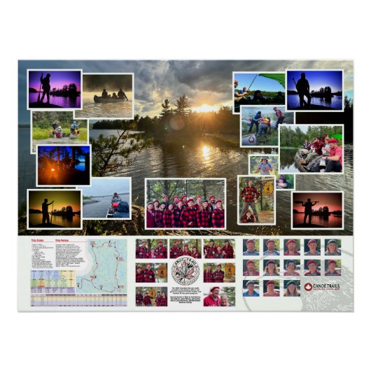 Poster van de Canoe Trails 2022 Canadian Trip (Voorkant)