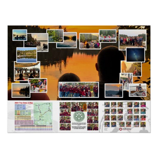 Poster van de Canoe Trails 2024 Canadian Trip (Voorkant)