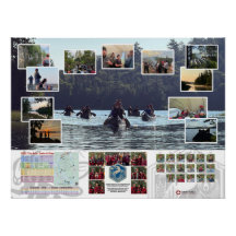 Poster van de Canoe Trails 2025 Canadese Reis