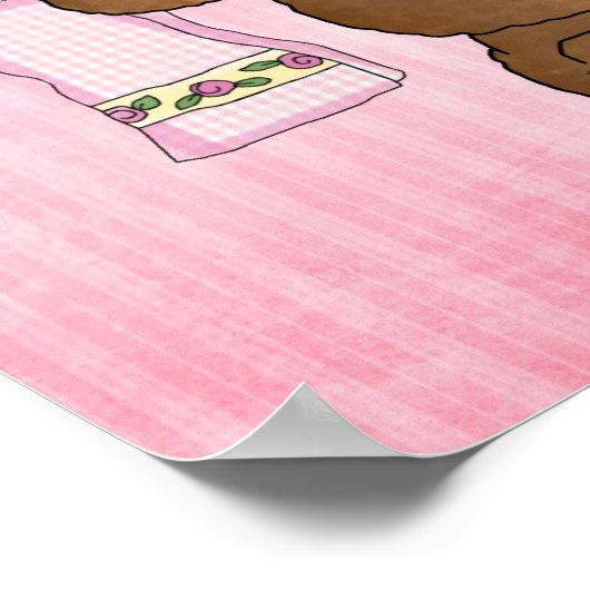 Poster van de cartoon van het Beer (Hoek)