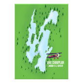 Poster van de ChamPlavlam USA Canada Map (Voorkant)