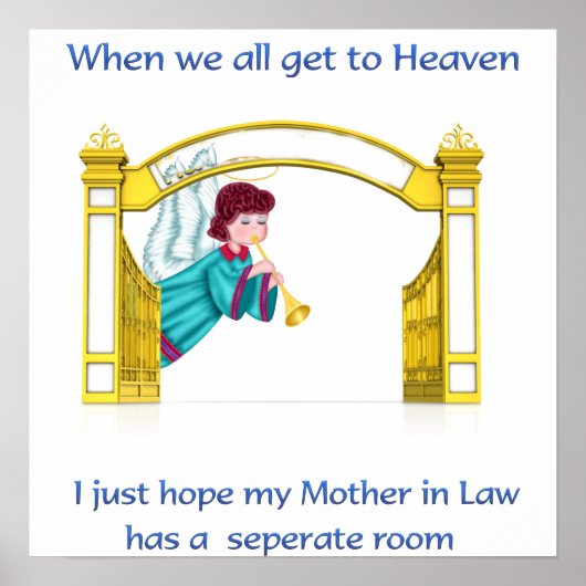 poster van de Christelijke humor hemel (Voorkant)